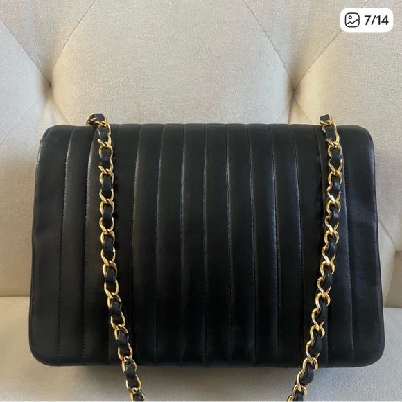 Chanel mademoiselle Lambskin 24k Gold Plated hardware Flap. - Picture 5 of 14